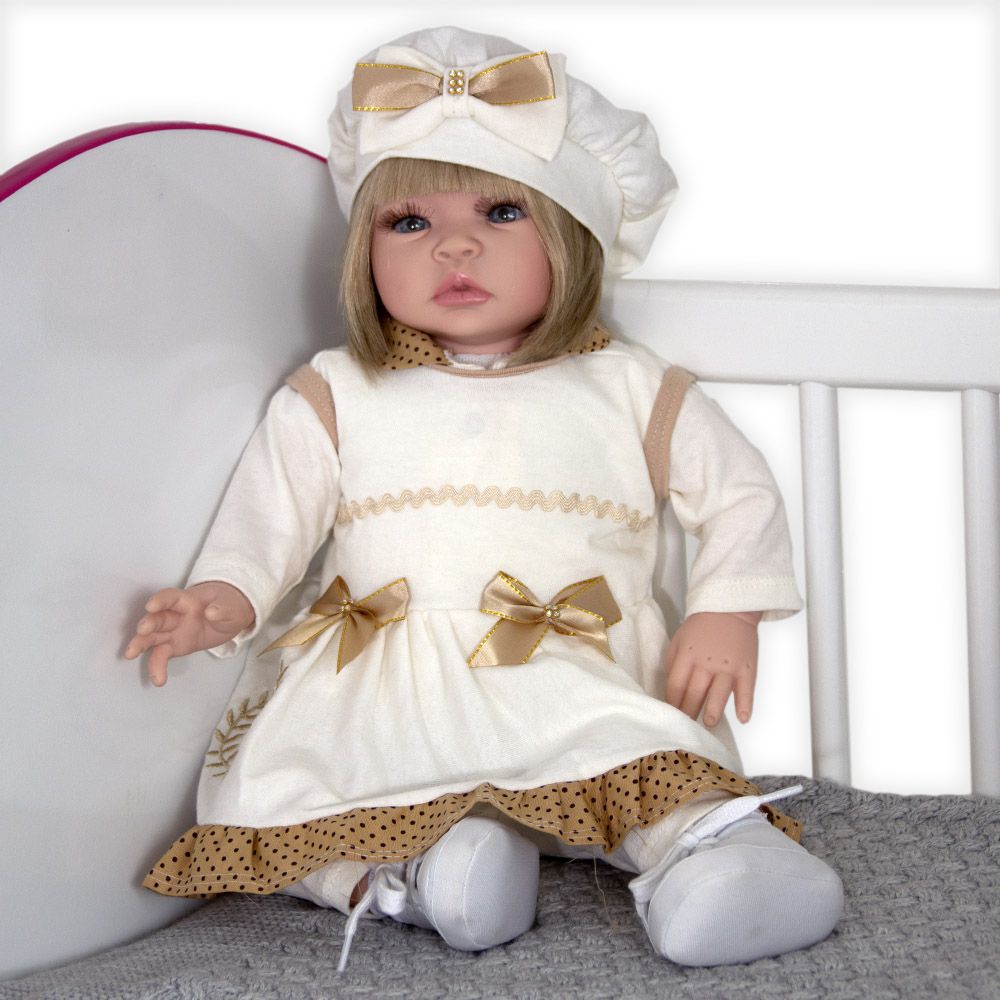 Boneca Bebê Princesa Infantil de Roupa de Xodo Bege - Chic Outlet -  Economize com estilo!