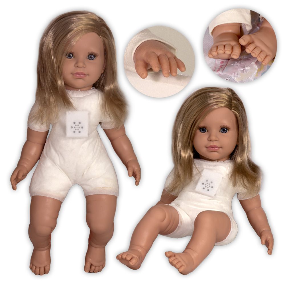 Boneca Infantil Com Roupa de Xodo Bege Realista - Chic Outlet
