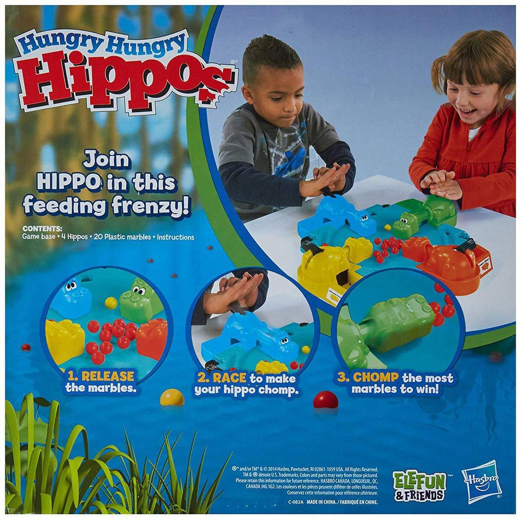Jogo de lançadores de hipopótamos famintos famintos para crianças