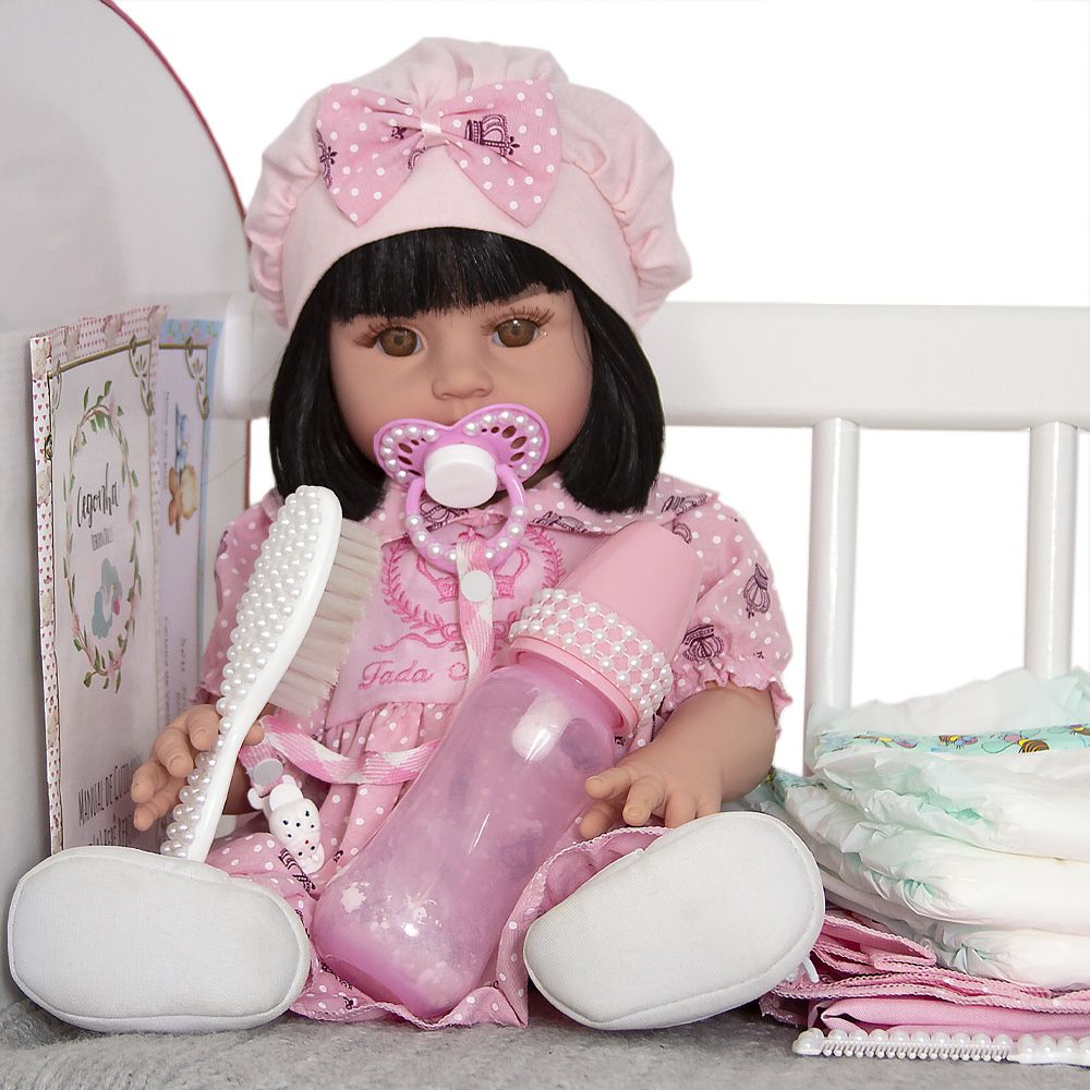 Boneca Com Desconto Bebê Reborn Original Banho - Cegonha Reborn Dolls - Boneca  Reborn - Magazine Luiza