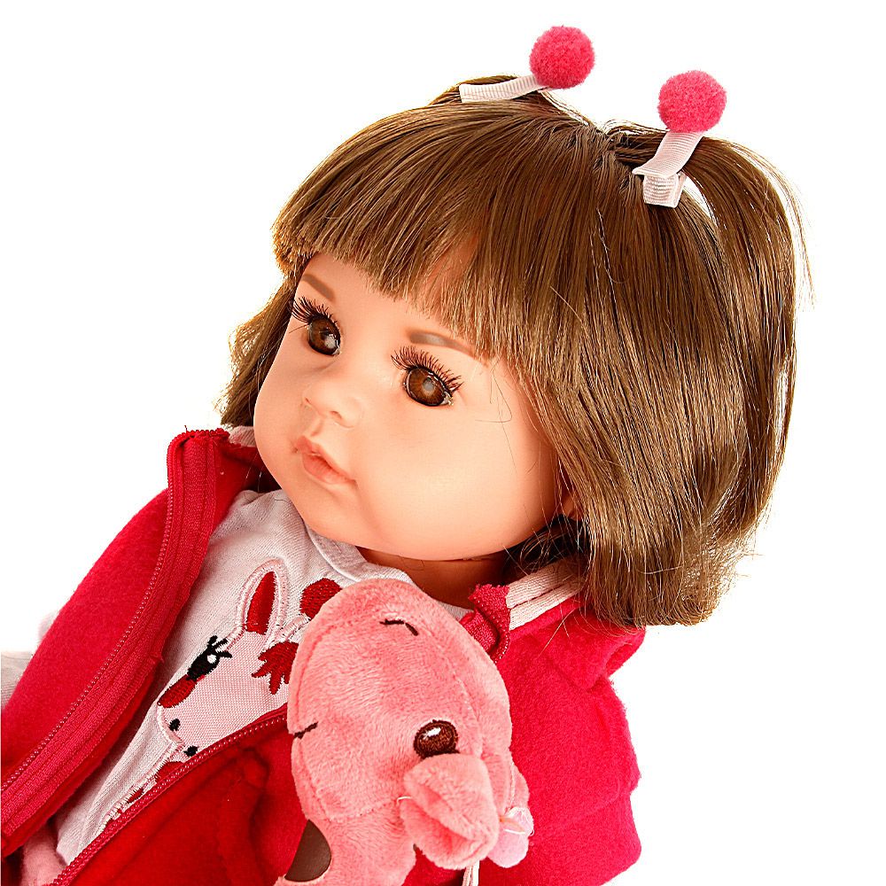 Boneca Bebê Reborn Girafinha Menina Silicone 48cm Olhos Cast - Chic Outlet  - Economize com estilo!