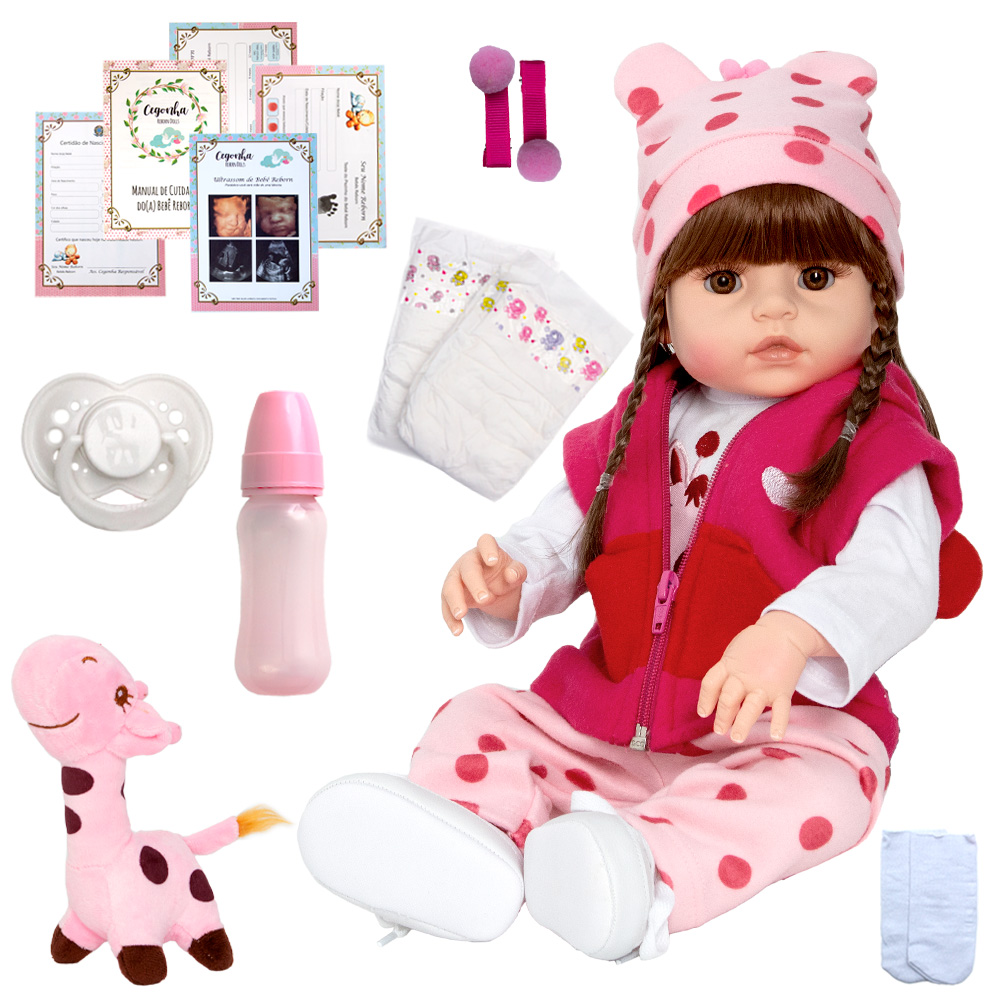 Boneca Bebe Reborn Menina Fofinha - Bebes Reborn e Brinquedos Inovadores