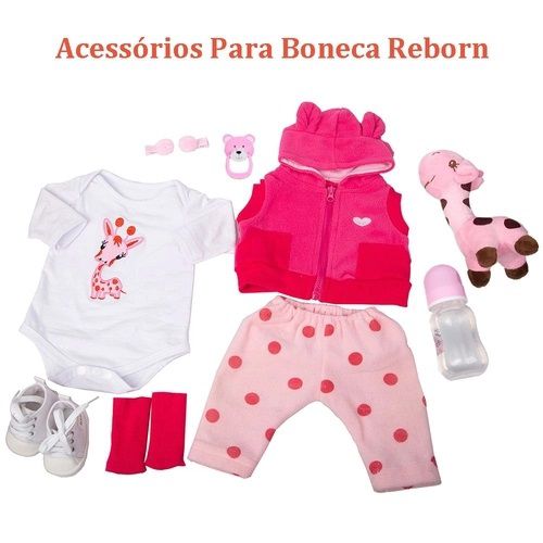 Boneca Bebe Reborn 100% Silicone Vários Modelos de 48cm - Boneca Reborn  Original Silicone