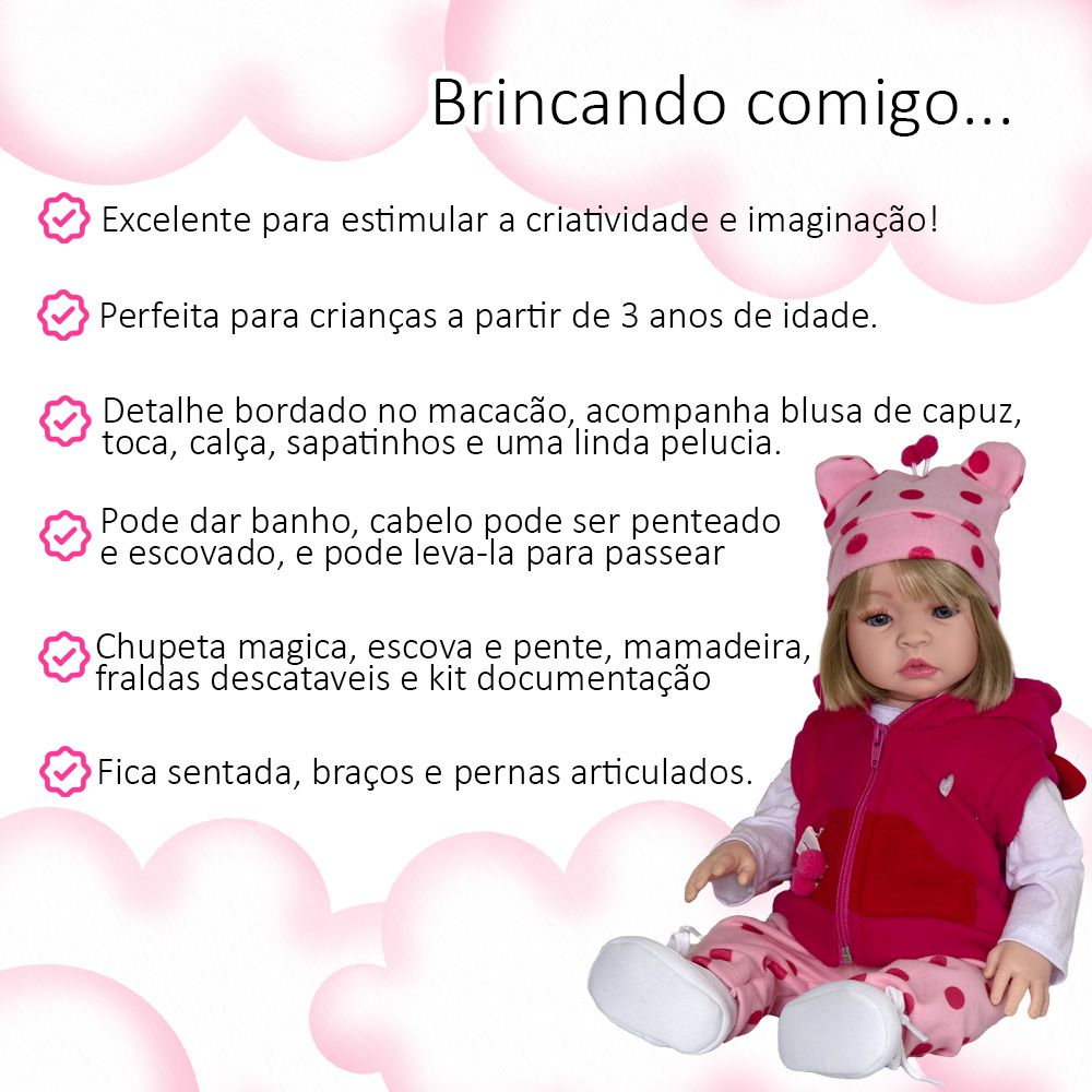 Boneca Infantil de Roupa Fada Madrinha Realista - Chic Outlet