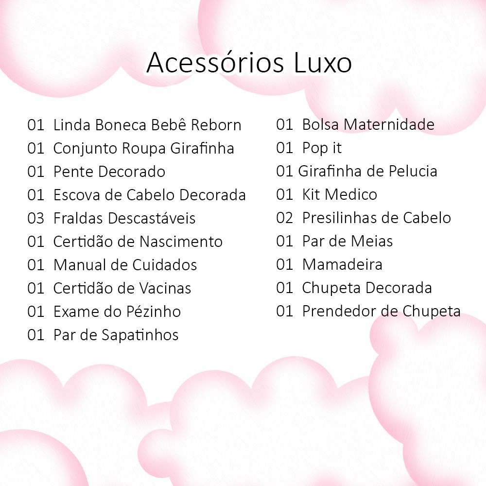 Boneca Bebe Reborn Silicone Girafinha Girafa Original Menina