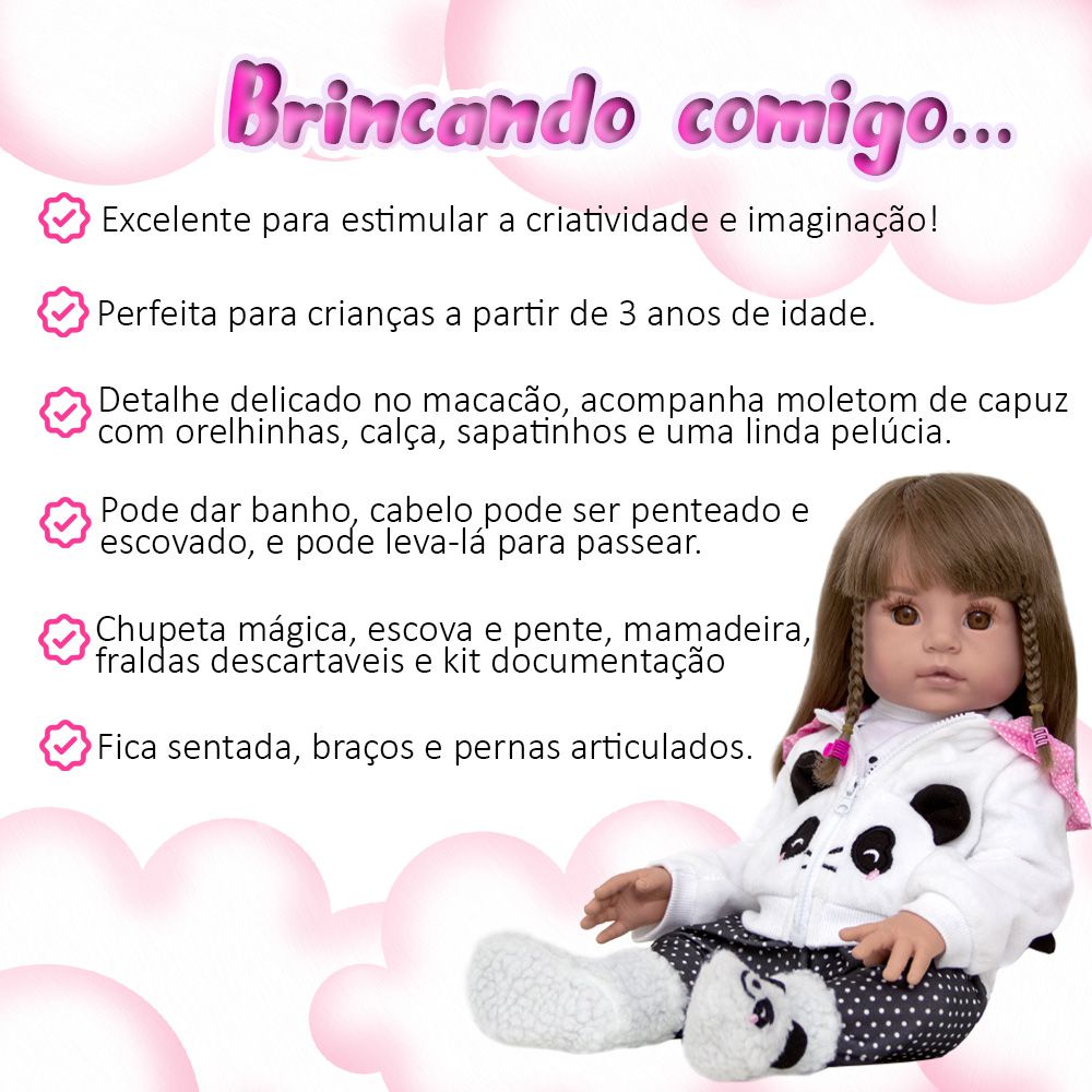 Loja online de Pandinha Bebê Reborn - Sorrisos