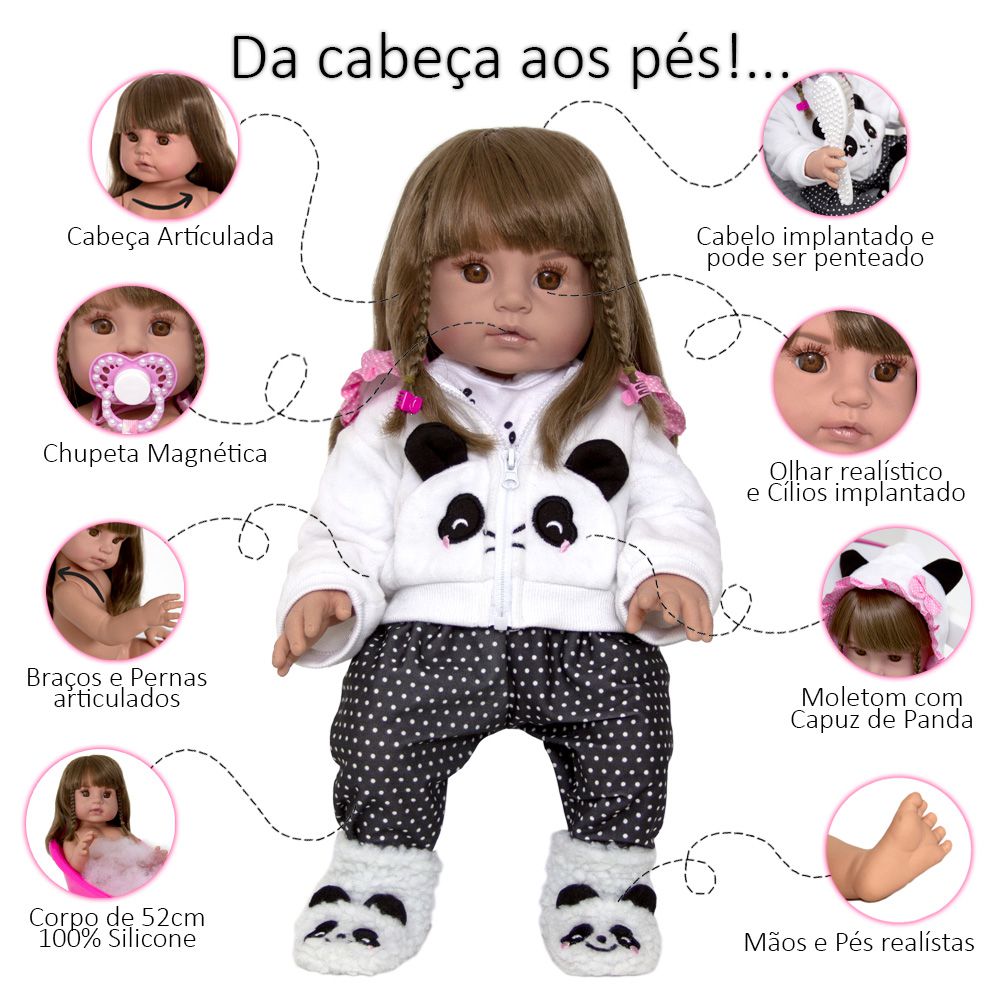 Loja online de Pandinha Bebê Reborn - Sorrisos