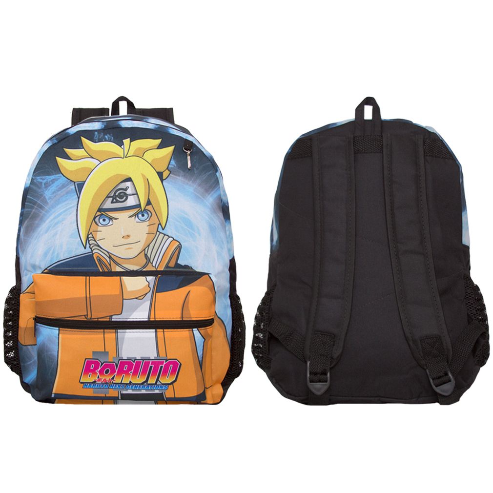 Mochila Escolar Passeio Juvenil Boruto Kit Completo Anime Naruto