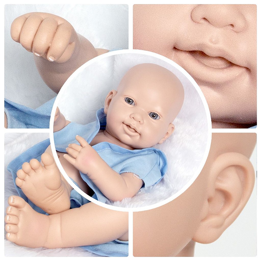 Boneca Bebê Reborn Realista Menina Silicone Pode Dar Banho em
