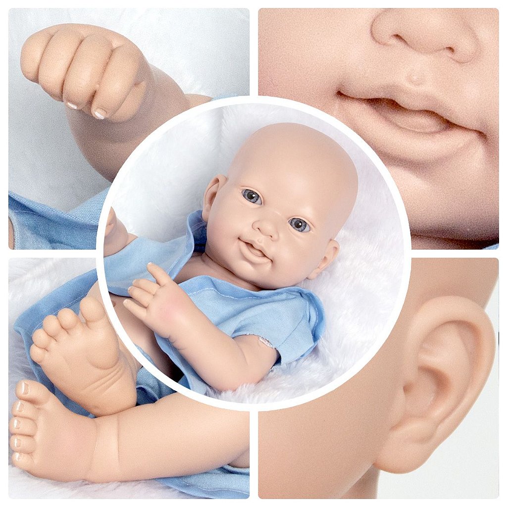 Boneco Bebê Reborn Menino, INTEIRO EM SILICONE - Artigos infantis