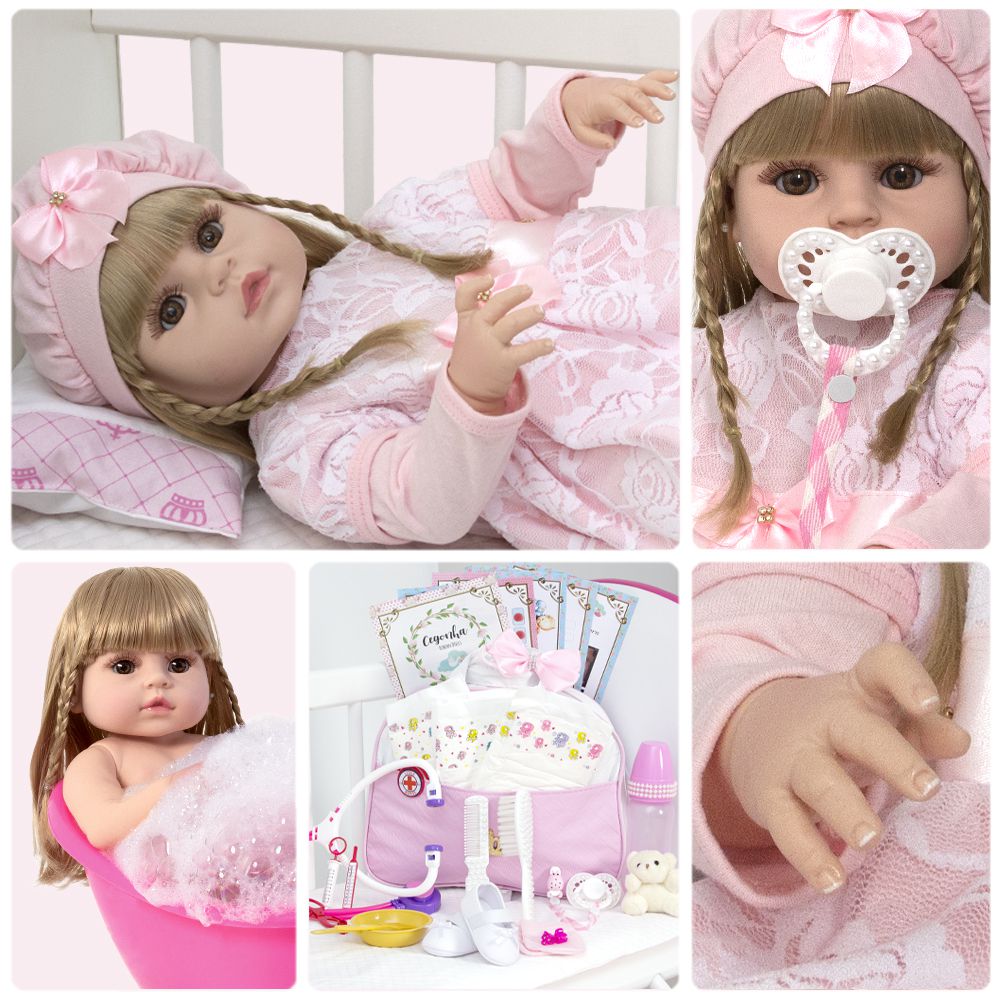 Bebe Reborn Real Baby 52 cm Adora Princesa - Cegonha Reborn Dolls