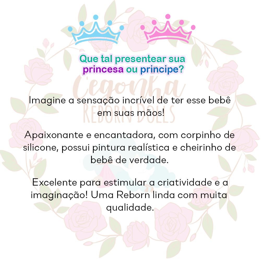 Boneca Bebê Reborn Realista Siliconada Bolsa 20 Acessórios - Chic Outlet -  Economize com estilo!