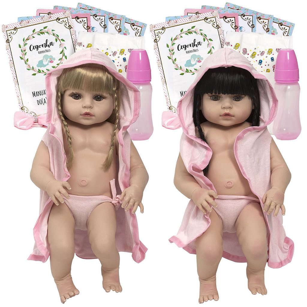 Bebe Boneca Reborn Silicone Realista Princesa Com 24 Itens