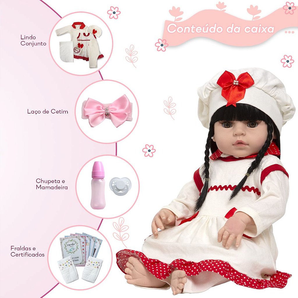 Boneca Reborn Mercado Livre Bebê Corpo De Silicone 13 Itens