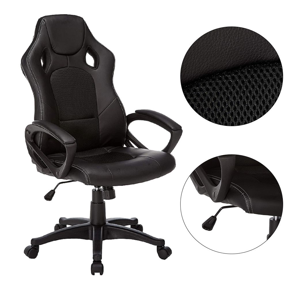 Cadeira Escritório Gamer Led Ergonômica Couro Sintético - O TRATO