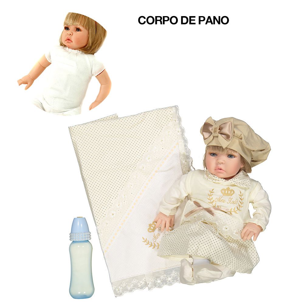 Boneca Bebê Reborn Realista Ashley Caqui Cegonha Dolls - USA Magazine