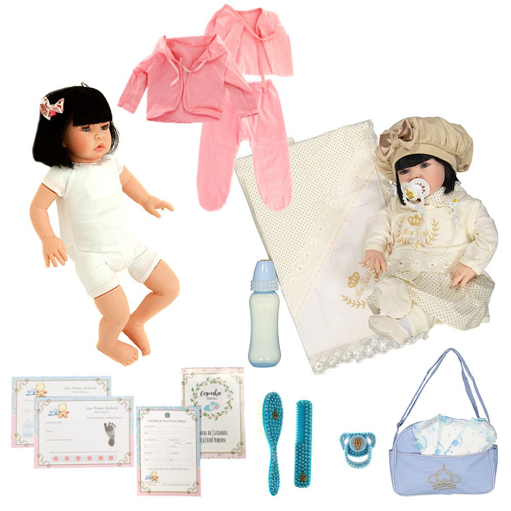 Boneca Reborn Ashley Caqui De Pano Cegonha Reborn Dolls - USA Magazine