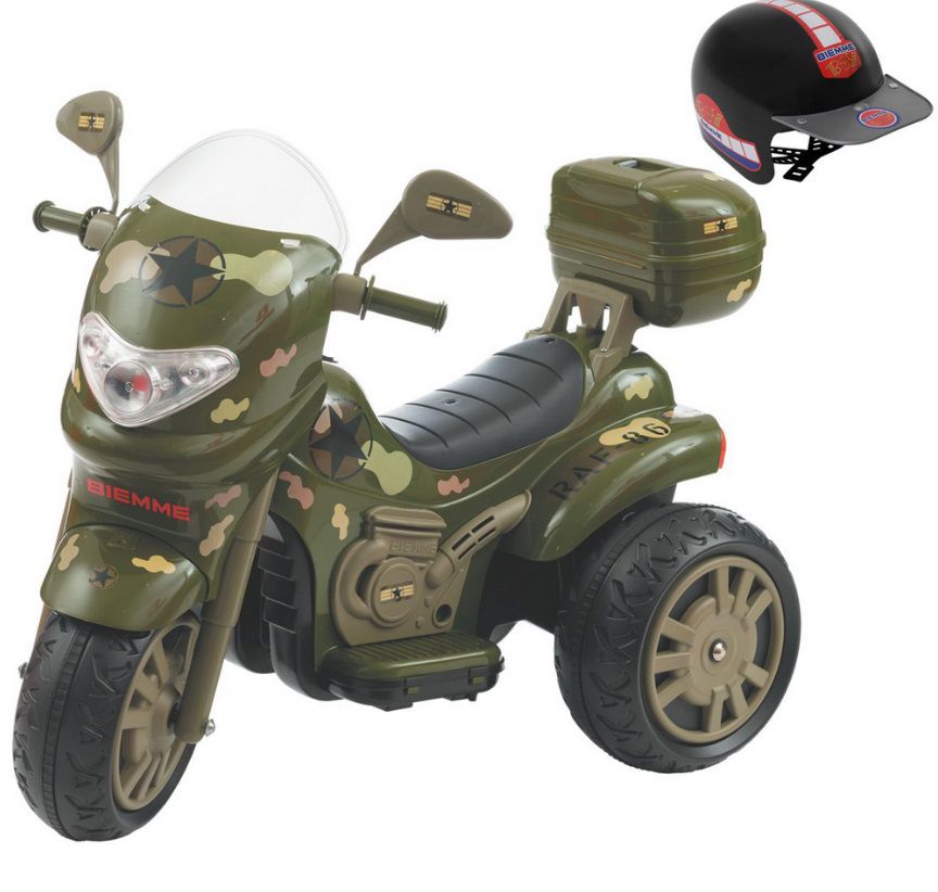 Triciclo Infantil Camuflado Motoquinha De Criança Com Buzina