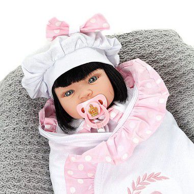 Boneca Bebe Reborn Princesa Rosa Poa Cegonha Reborn Dolls - USA Magazine