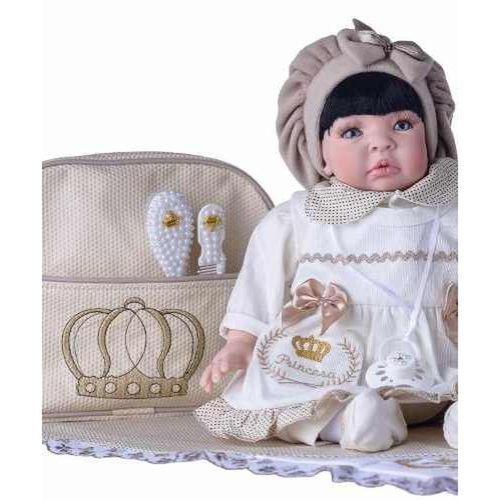 Bebe reborn real verdade larinha kit e acessorios 1500150084