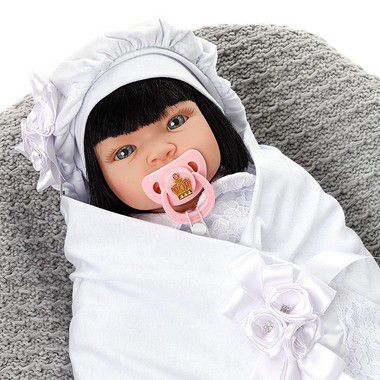 Boneca Bebe Reborn Ursa Charme Branco Cegonha Reborn Dolls - USA Magazine