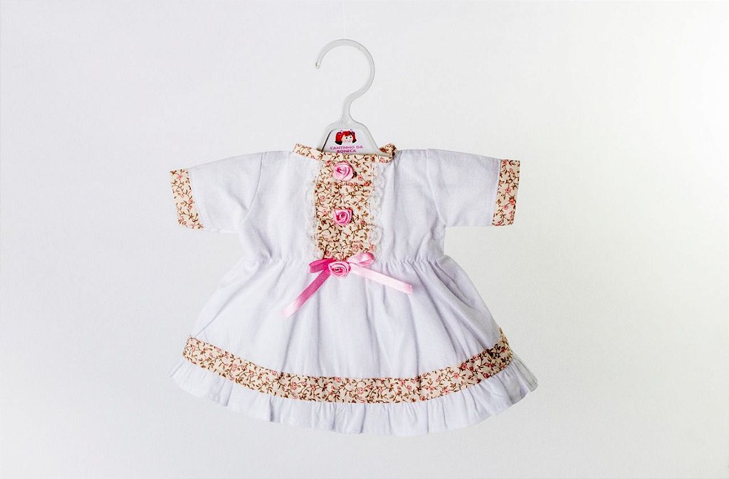 Roupa para Boneca - Kit Vestido Floral - Veste Bonecas tipo Baby Alive -  Cantinho da Boneca Acessórios e Utensílios para Bonecas