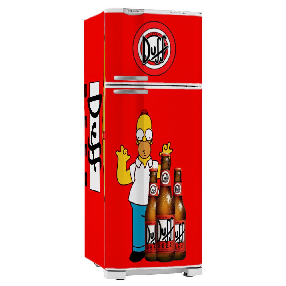 Adesivo Envelopamento Geladeira Duff Beer Simpsons Mix Adesivacoes Adesivos Papel De Parede Quadros Porta Retrato