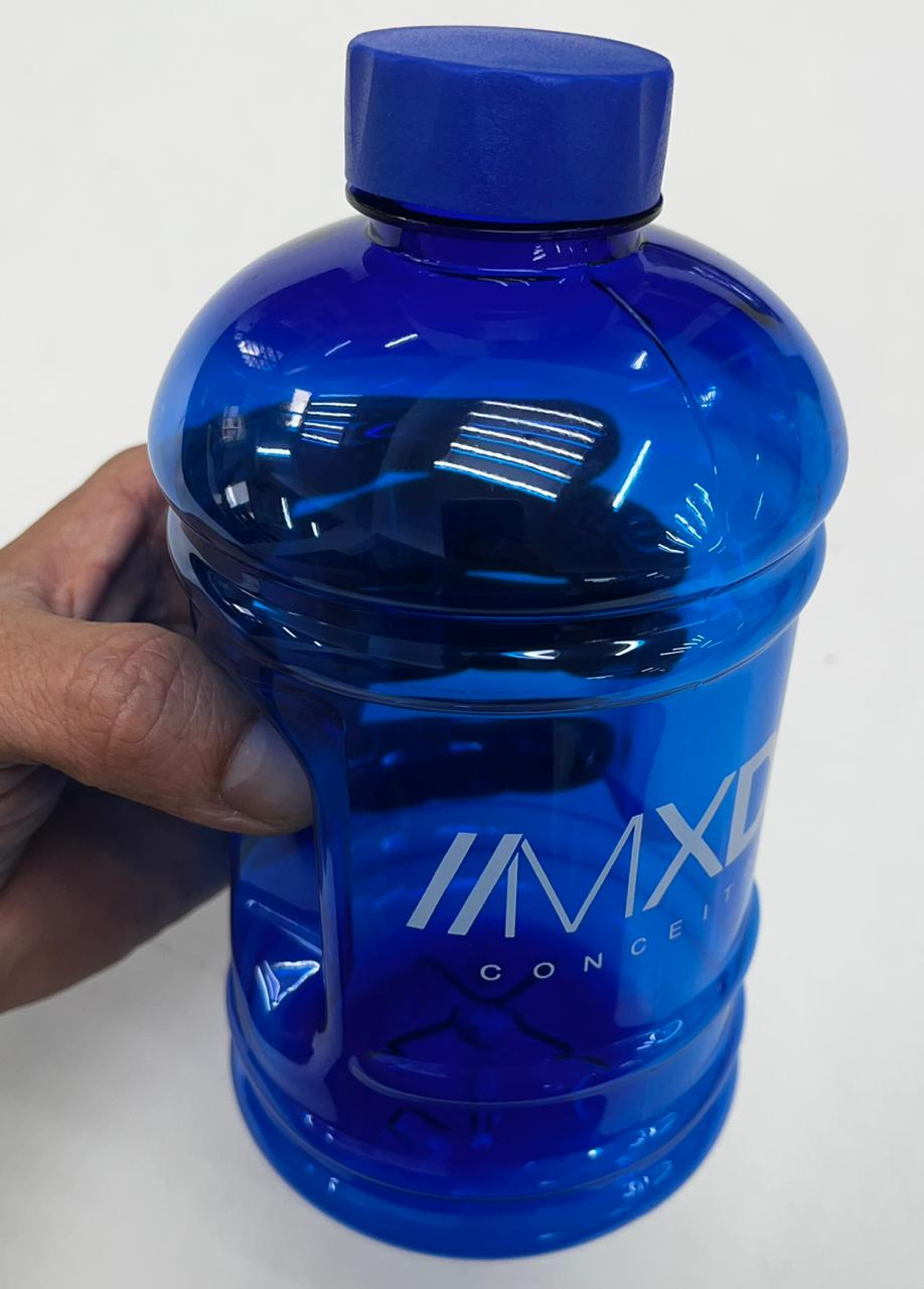 Galão de Água 1 Litro Academia MXD Conceito Azul