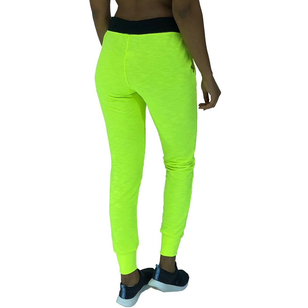 Calça Feminina Moletom MXD Conceito Amarelo Flúor
