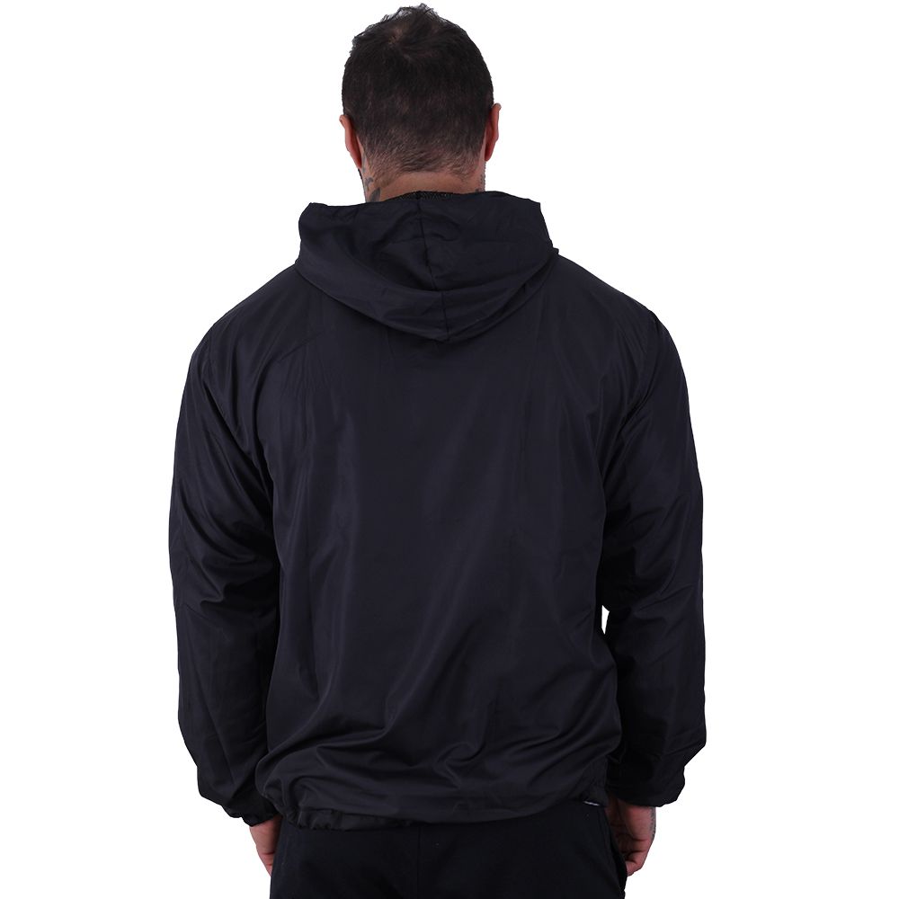 Jaqueta Corta Vento com Zíper Gola Alta Com forro Premium Marphim Preto Básico