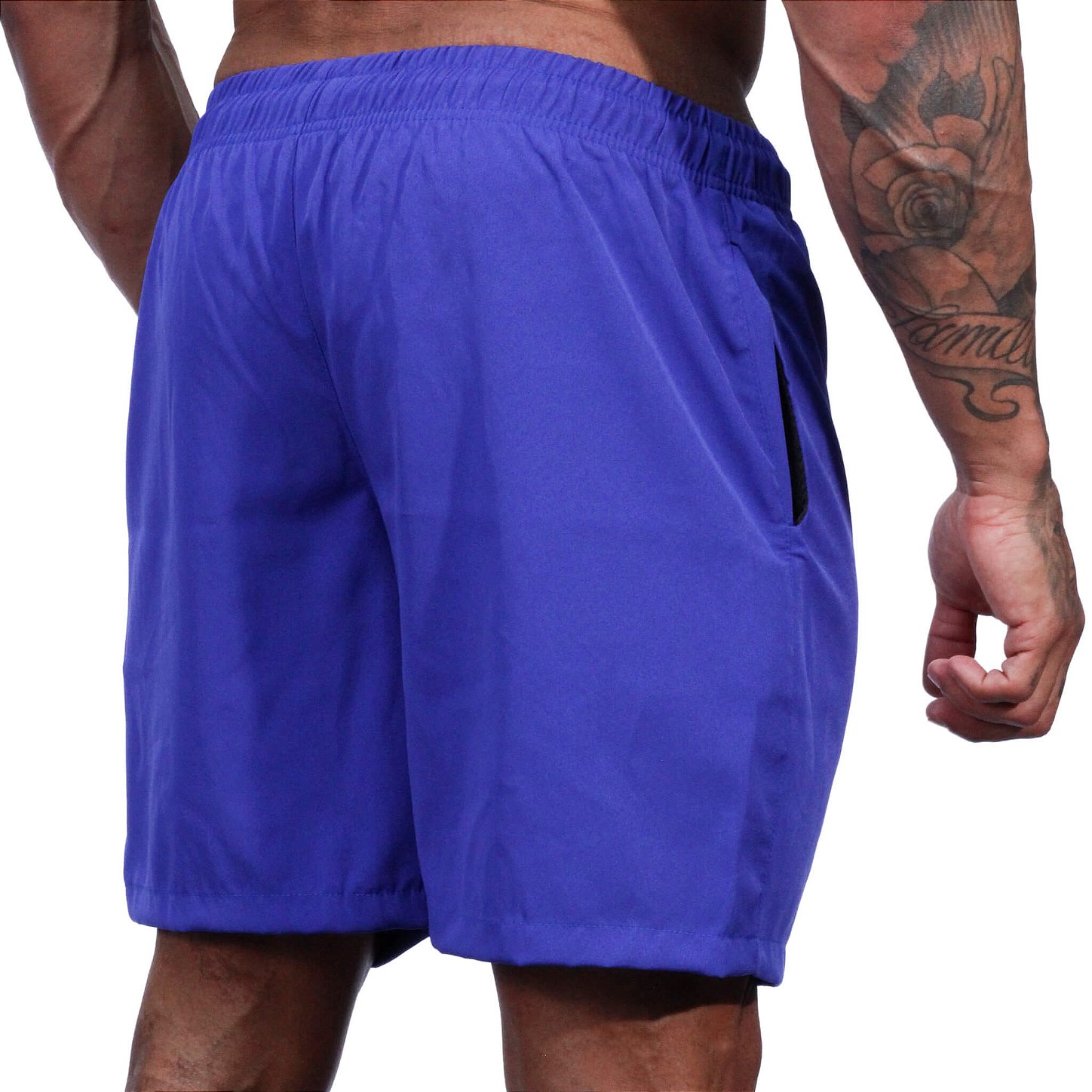 Short Tactel Elastic Masculino MXD Conceito 2 Bolsos Laterais Azul Royal Escuro