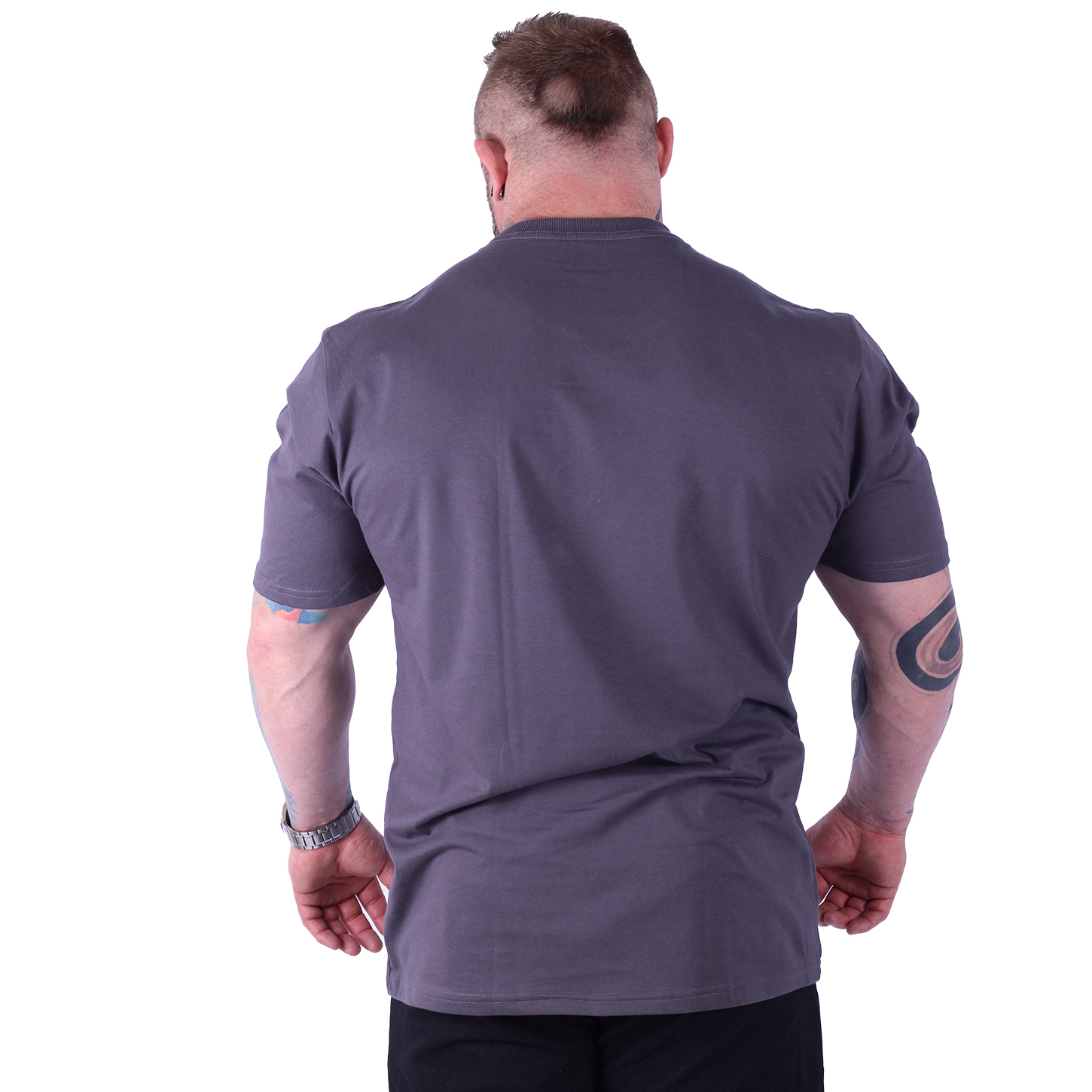 Camiseta Oversized Masculina MXD Conceito Maior Gramatura Chumbo