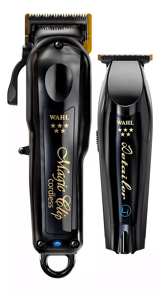 WAHL MagicClip&Detailerバリカンブラック@7^~^6㊹ Comprar Barber Combo Wahl Cordless Magic Clip + Detailer Black