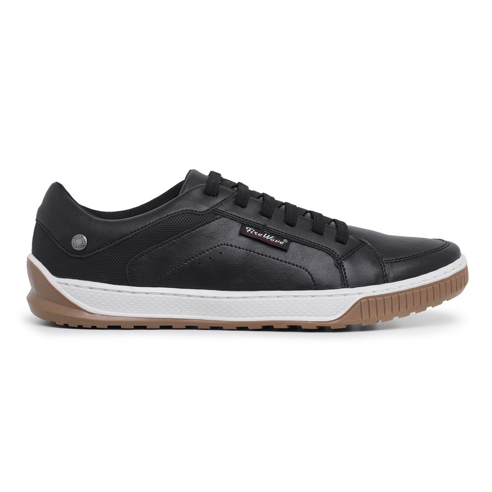 Sapatênis Masculino FIRE WAVE Lock - Preto/Ice - Wave Shoes