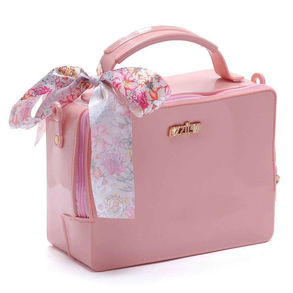 melissa ensacar bolsa rosa glitter