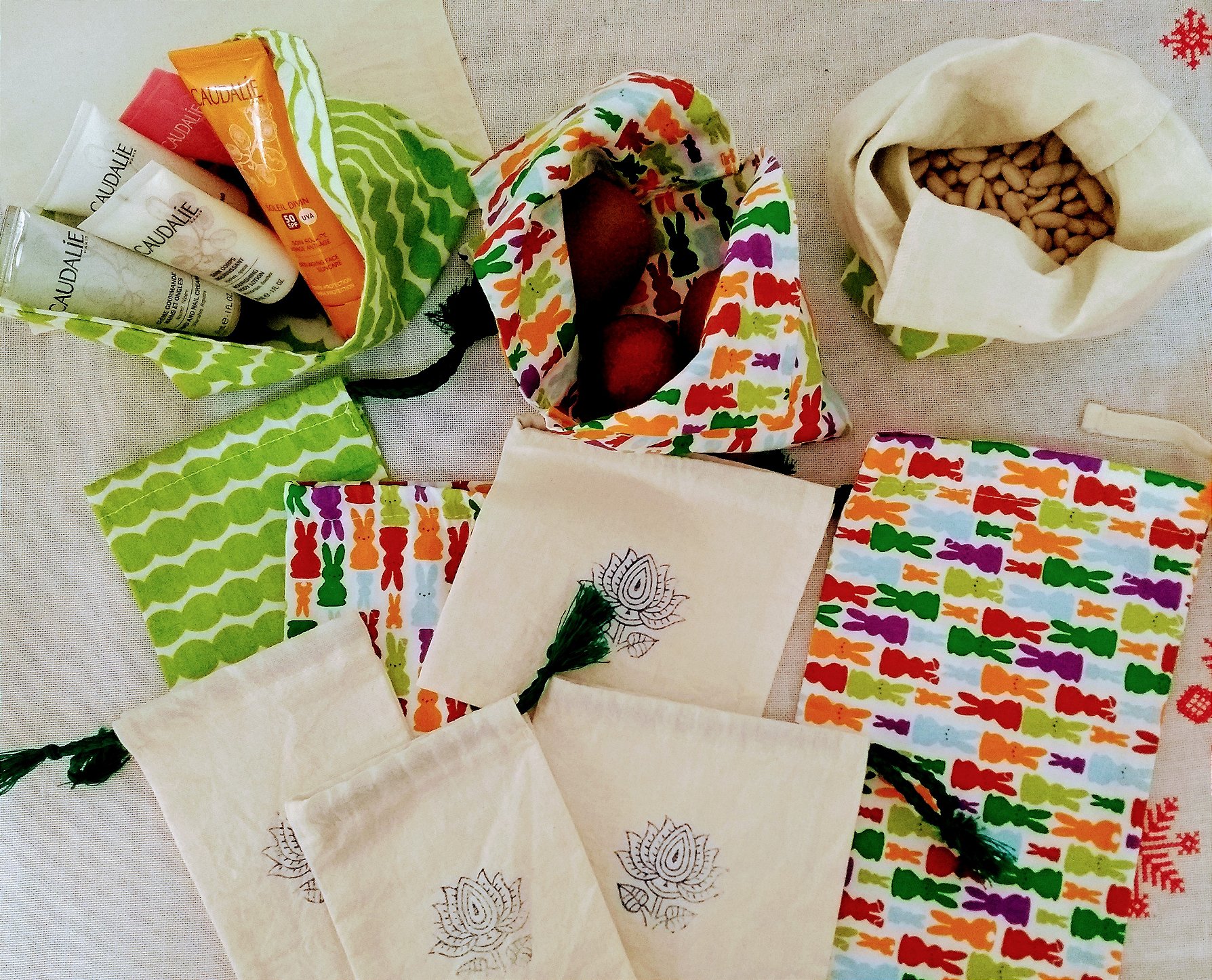 Bentobags e minisaquinhos multiuso.