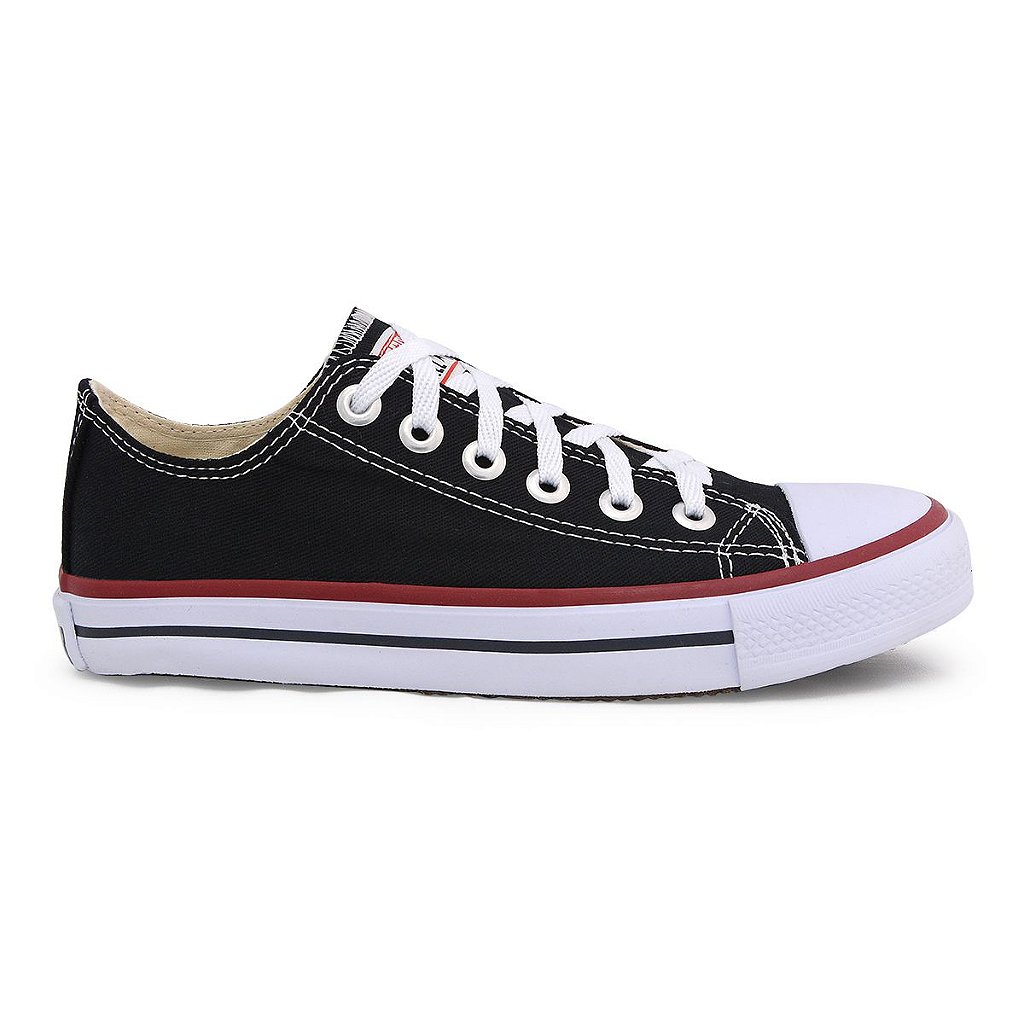 all star preto lona