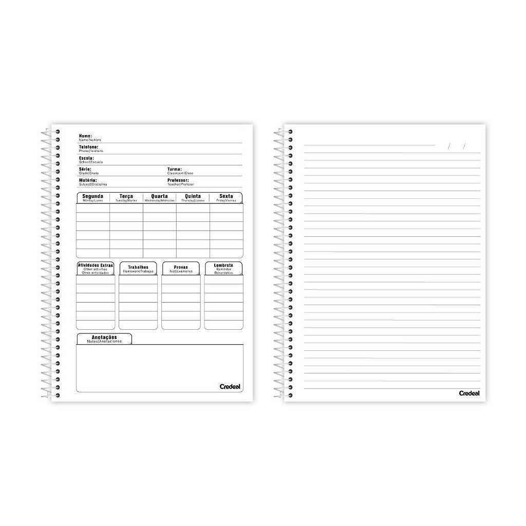 Caderno Geleia 10 Matérias - Curta Loja - Produtos Licenciados de