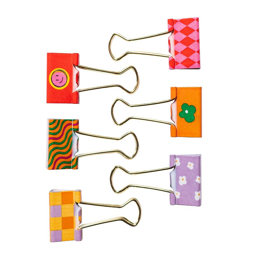 Binder clips color plus - Oh! Paper Papelaria