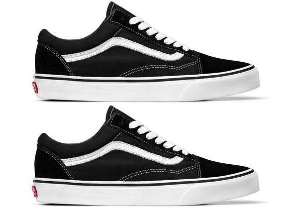 vans old school preto e branco