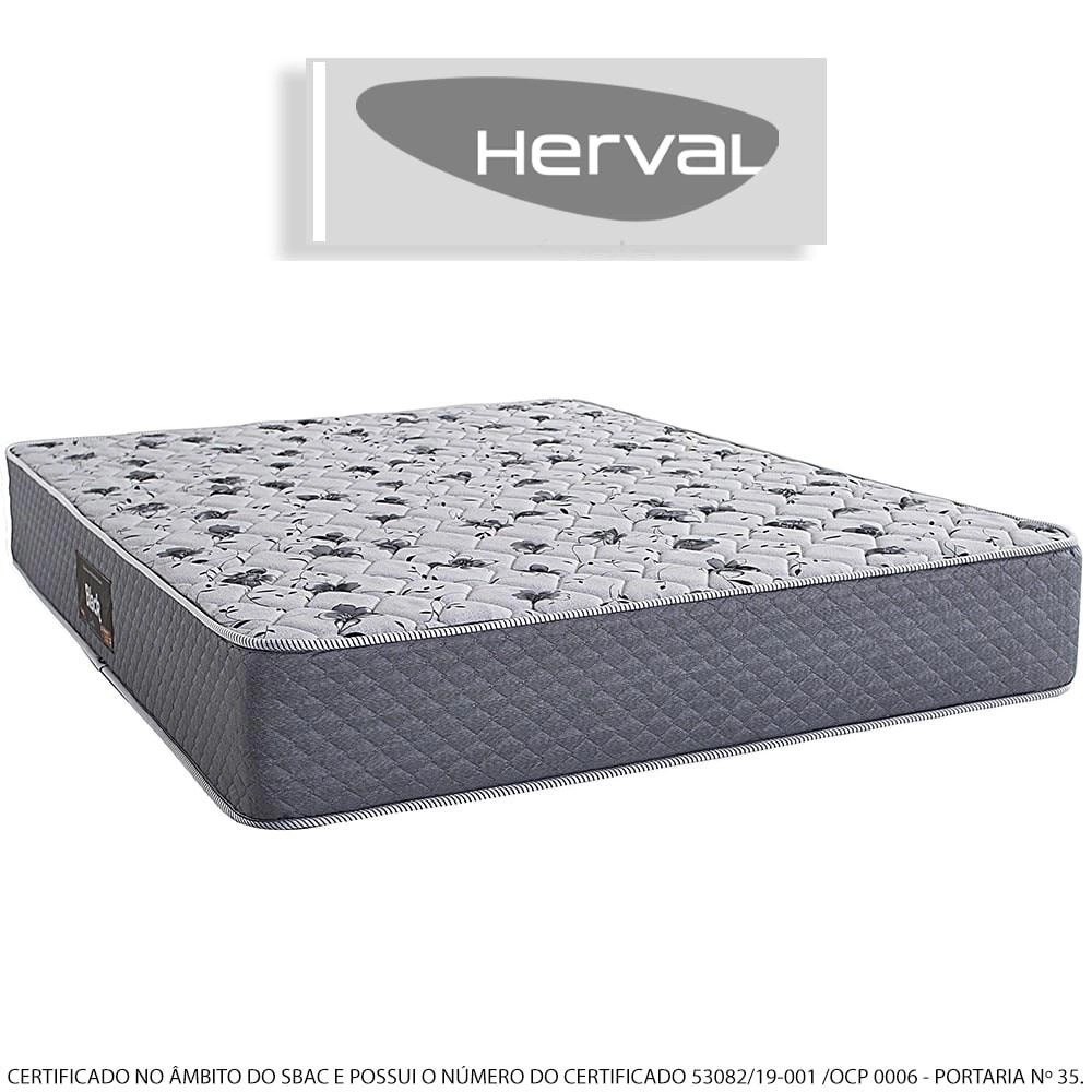COLCHÃO HERVAL BLACK ESPUMA ORTOPÉDICA D60 QUEEN 158X198X25 - Casa