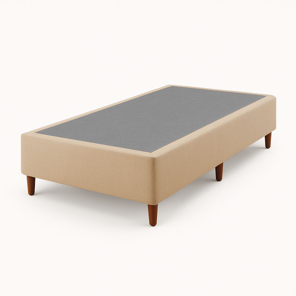 Conjunto: Box + Colchão Herval Zafira - Molas Ensacadas - Solteiro
