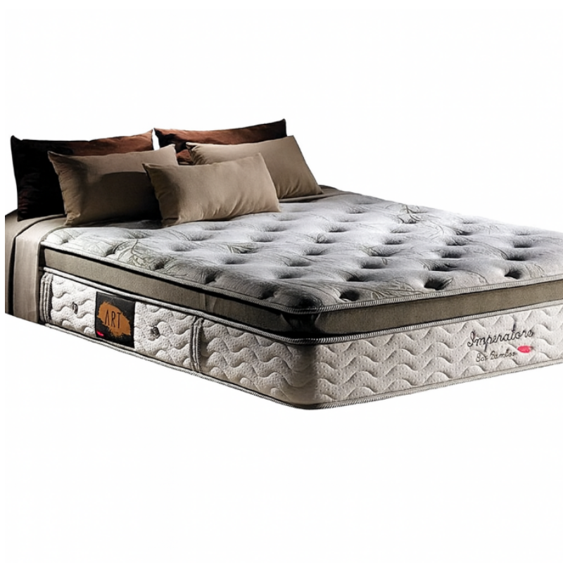 COLCHÃO HERVAL POCKET IMPERATORE ECO BAMBOO CASAL 138X188X36