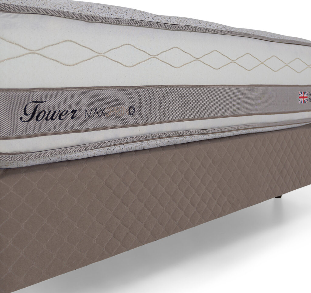 CONJUNTO: BOX + COLCHÃO HERVAL TOWER MOLAS MAXSPRING CASAL 138x188