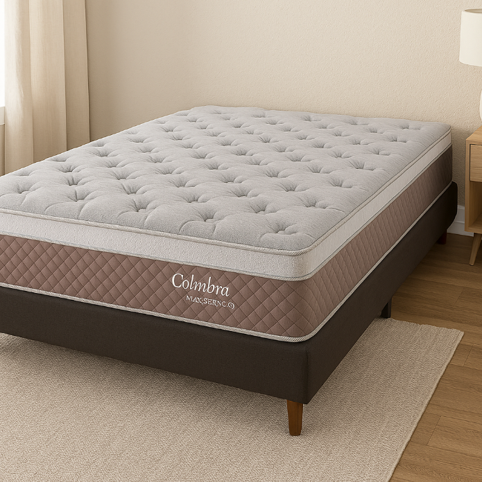 COLCHÃO HERVAL MOLAS MAXSPRING COIMBRA CASAL 138X188X25 - Casa do