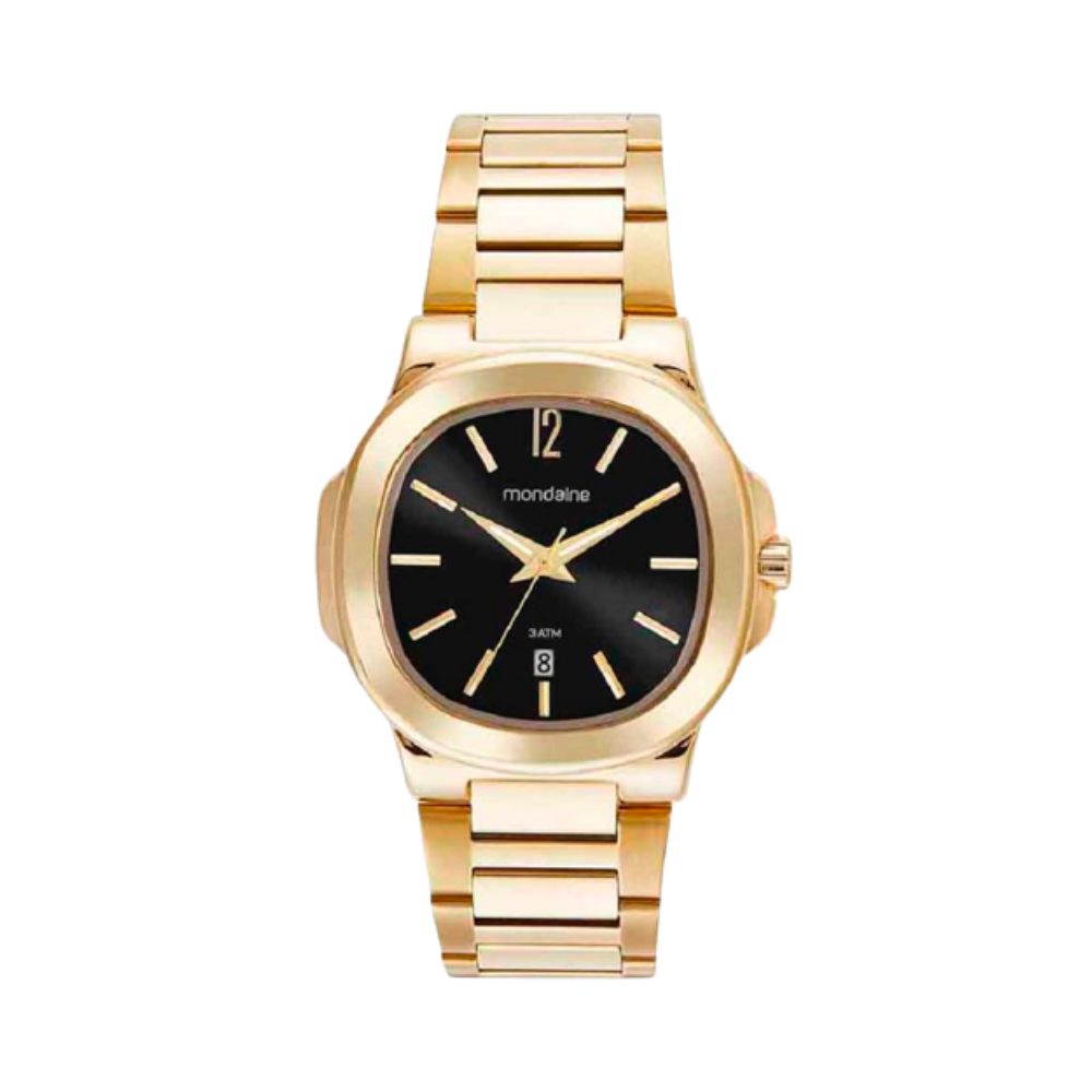 Relógio Mondaine Masculino Analógico Dourado 32506GPMVDE1 - Moment