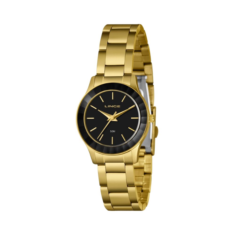 レオミル Relógio LINCE masculino analógico dourado MRGM003L46 P2KX - aconfianca