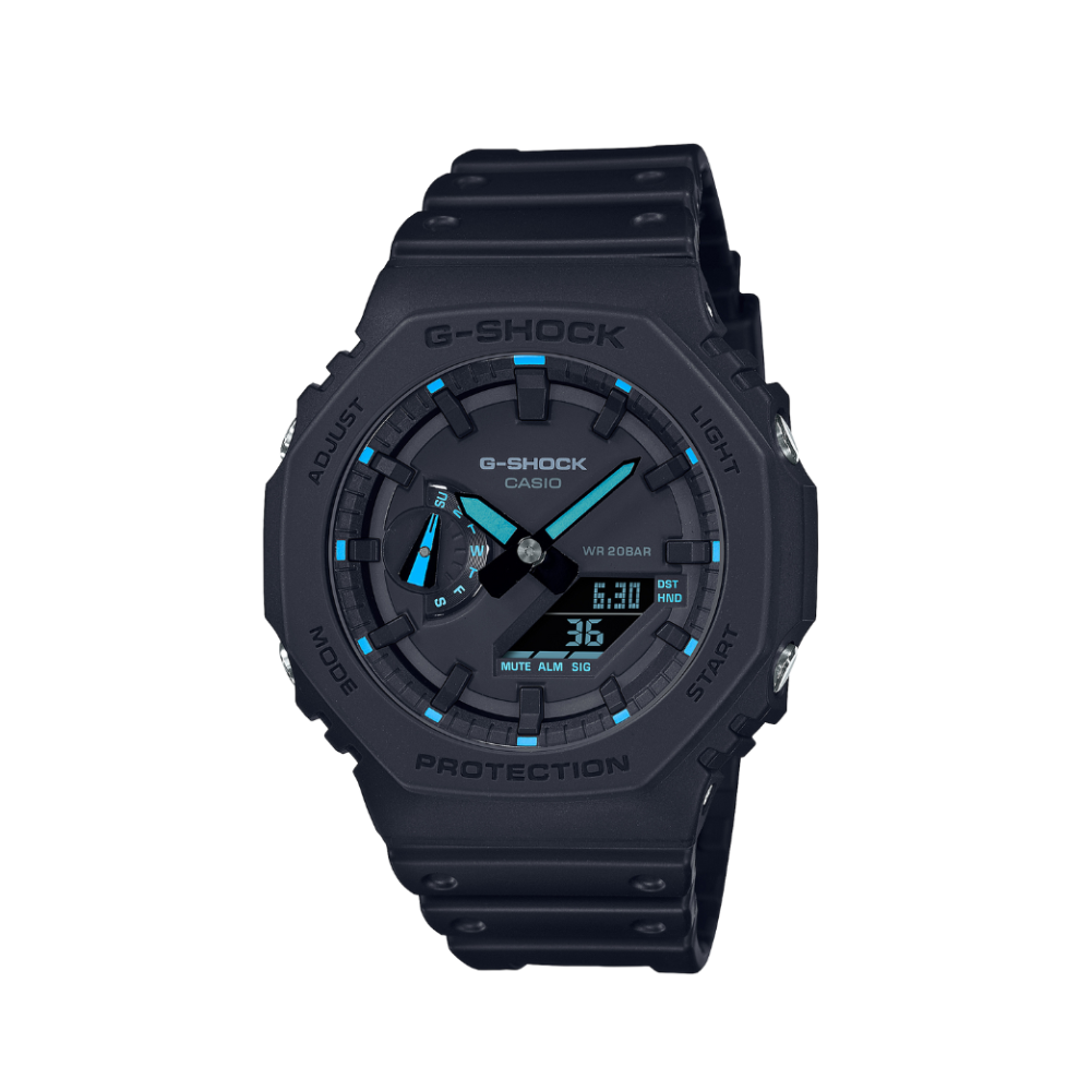 Relógio G-SHOCK Carbon Core Guard Neon GA-2100-1A2DR - Moment