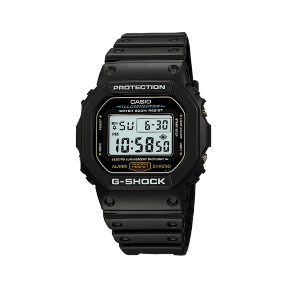 Relógio G-Shock Masculino Tradicional Digital Preto DW-5600E-1VDF