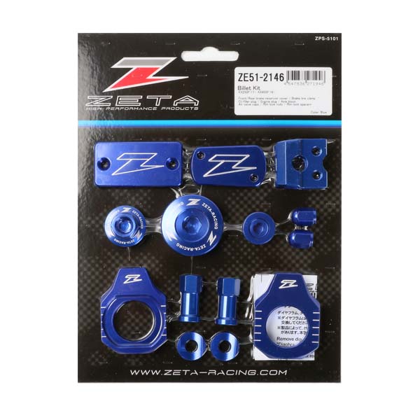 KIT PECAS ANODIZADAS BILLET KIT ZETA KX 250 19 - Menta Motos - A